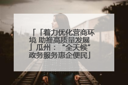 「着力优化营商环境 助推高质量发展」瓜州：“全天候”政务服务惠企便民