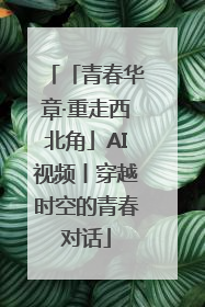 「青春华章·重走西北角」AI视频丨穿越时空的青春对话