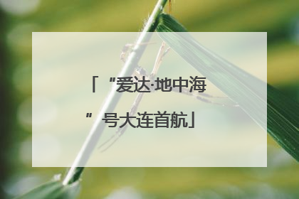 “爱达·地中海”号大连首航