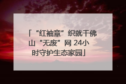 “红袖章”织就千佛山“无废”网 24小时守护生态家园