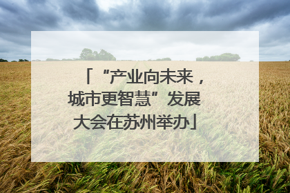 “产业向未来，城市更智慧”发展大会在苏州举办