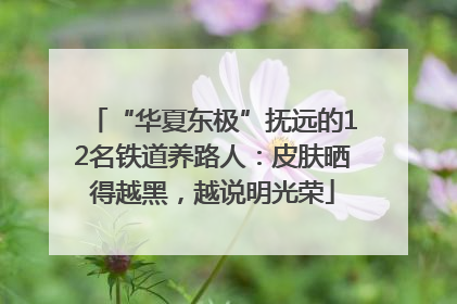 “华夏东极”抚远的12名铁道养路人：皮肤晒得越黑，越说明光荣