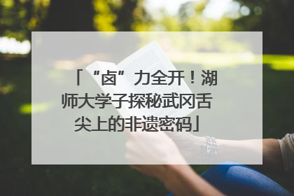 “卤”力全开！湖师大学子探秘武冈舌尖上的非遗密码