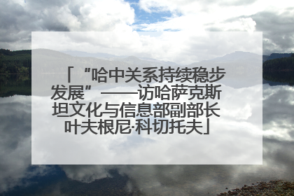 “哈中关系持续稳步发展”——访哈萨克斯坦文化与信息部副部长叶夫根尼·科切托夫