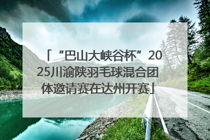 “巴山大峡谷杯”2025川渝陕羽毛球混合团体邀请赛在达州开赛