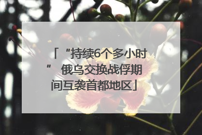 “持续6个多小时” 俄乌交换战俘期间互袭首都地区