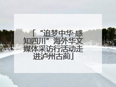 “追梦中华·感知四川”海外华文媒体采访行活动走进泸州古蔺