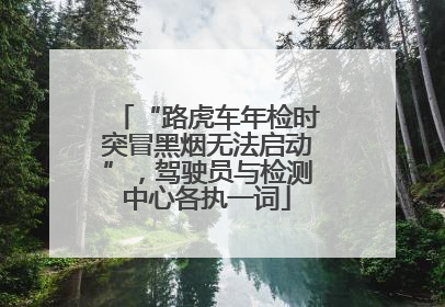 “路虎车年检时突冒黑烟无法启动”，驾驶员与检测中心各执一词