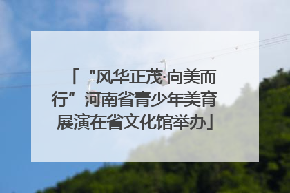 “风华正茂·向美而行”河南省青少年美育展演在省文化馆举办