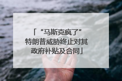“马斯克疯了” 特朗普威胁终止对其政府补贴及合同
