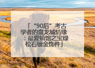 “90后”考古学者的盘龙城情缘：最爱镇馆之宝绿松石镶金饰件