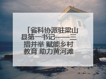 省科协派驻梁山县第一书记——三措并举 赋能乡村教育 助力黄河滩娃健康成长