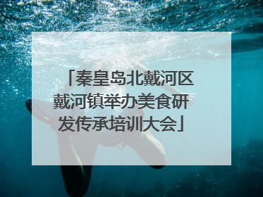 秦皇岛北戴河区戴河镇举办美食研发传承培训大会
