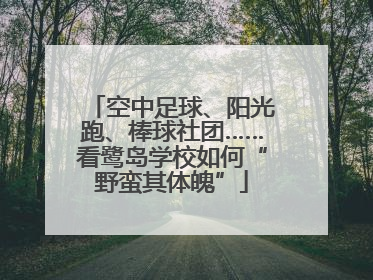 空中足球、阳光跑、棒球社团……看鹭岛学校如何“野蛮其体魄”