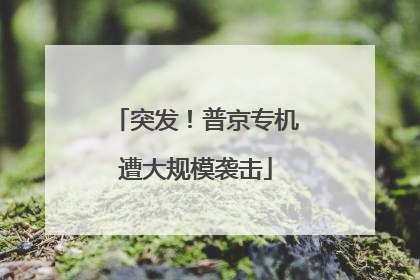 突发！普京专机遭大规模袭击