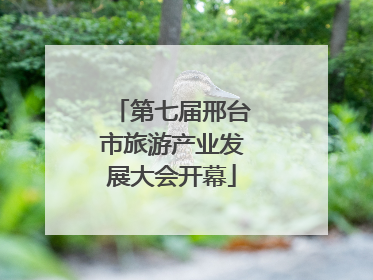 第七届邢台市旅游产业发展大会开幕