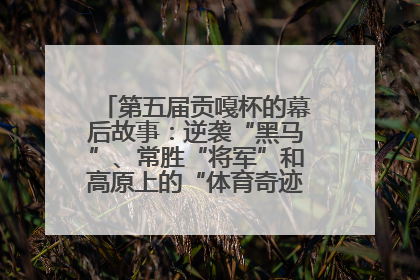 第五届贡嘎杯的幕后故事：逆袭“黑马”、常胜“将军”和高原上的“体育奇迹”丨微纪录