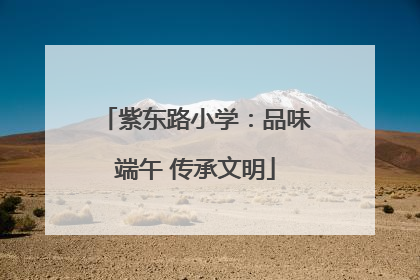 紫东路小学：品味端午 传承文明