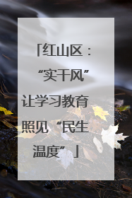 红山区：“实干风”让学习教育照见“民生温度”
