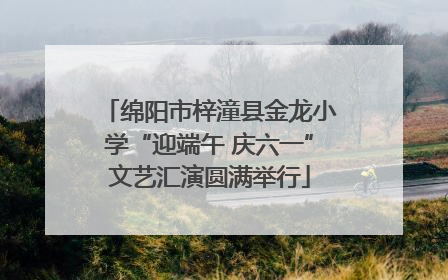 绵阳市梓潼县金龙小学“迎端午 庆六一”文艺汇演圆满举行
