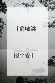 俞敏洪报平安