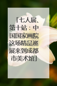 七人展、第十站：中国国家画院这场精品巡展来到成都市美术馆