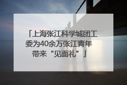 上海张江科学城团工委为40余万张江青年带来“见面礼”