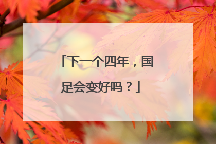 下一个四年，国足会变好吗？