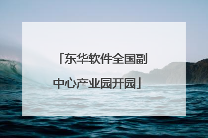 东华软件全国副中心产业园开园