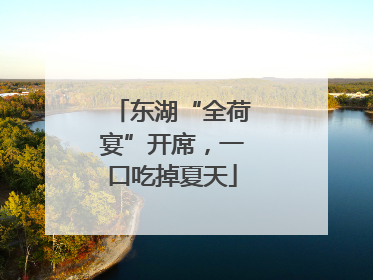 东湖“全荷宴”开席，一口吃掉夏天