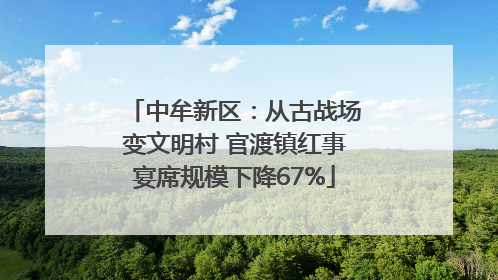 中牟新区：从古战场变文明村 官渡镇红事宴席规模下降67%