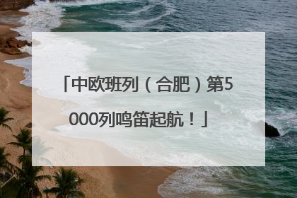 中欧班列（合肥）第5000列鸣笛起航！