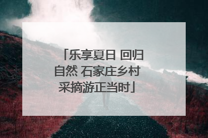 乐享夏日 回归自然 石家庄乡村采摘游正当时