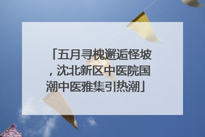 五月寻槐邂逅怪坡，沈北新区中医院国潮中医雅集引热潮