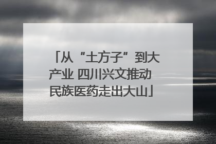 从“土方子”到大产业 四川兴文推动民族医药走出大山