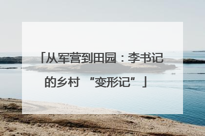 从军营到田园：李书记的乡村 “变形记”