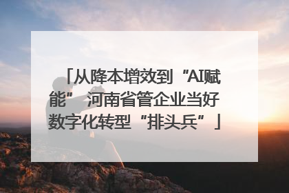 从降本增效到“AI赋能” 河南省管企业当好数字化转型“排头兵”