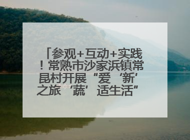 参观+互动+实践！常熟市沙家浜镇常昆村开展“爱‘新’之旅‘蔬’适生活”参观学习活动