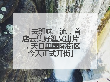 去班味一流，首店云集好逛又出片，天目里国际街区今天正式开街