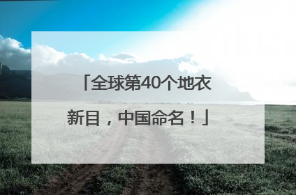 全球第40个地衣新目，中国命名！