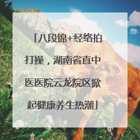 八段锦+经络拍打操，湖南省直中医医院云龙院区掀起健康养生热潮