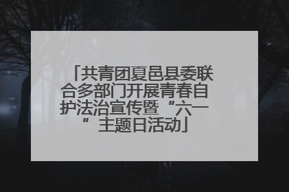 共青团夏邑县委联合多部门开展青春自护法治宣传暨“六一”主题日活动