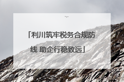 利川筑牢税务合规防线 助企行稳致远