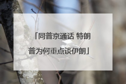 同普京通话 特朗普为何重点谈伊朗