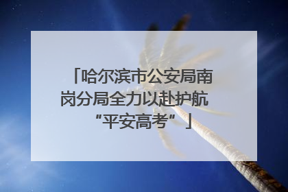 哈尔滨市公安局南岗分局全力以赴护航“平安高考”