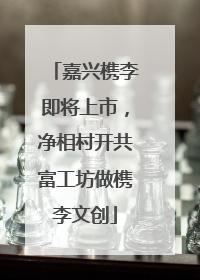 嘉兴槜李即将上市，净相村开共富工坊做槜李文创
