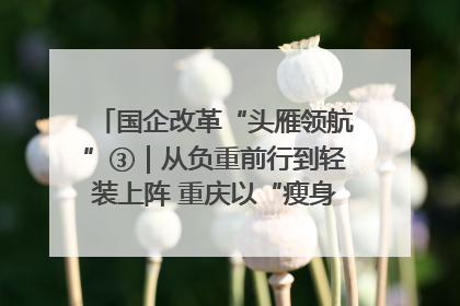 国企改革“头雁领航”③｜从负重前行到轻装上阵 重庆以“瘦身”谋“健体”