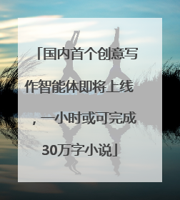 国内首个创意写作智能体即将上线，一小时或可完成30万字小说