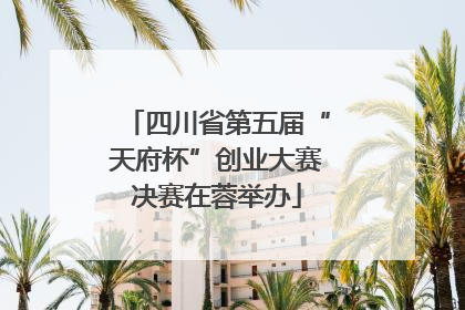 四川省第五届“天府杯”创业大赛决赛在蓉举办