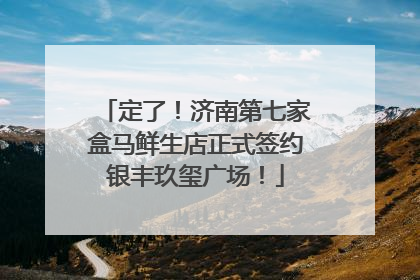 定了！济南第七家盒马鲜生店正式签约银丰玖玺广场！